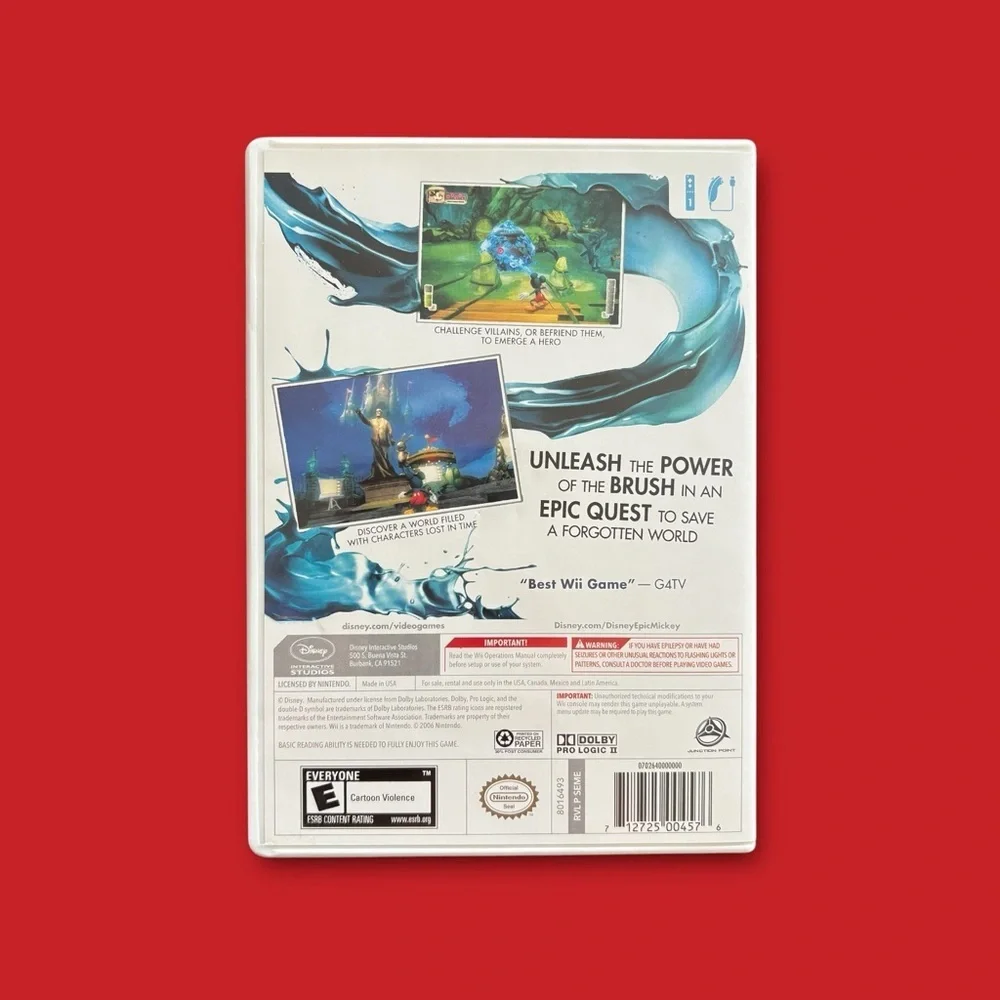 Wii Disney Epic Mickey (Nintendo Wii, 2010)